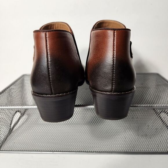 Vionic Jolene Mocha Ankle Boot Size 6.5 Western Casual Comfy - Picture 11 of 14